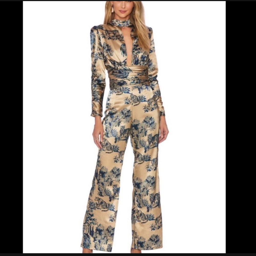 Satin jumpsuit romper